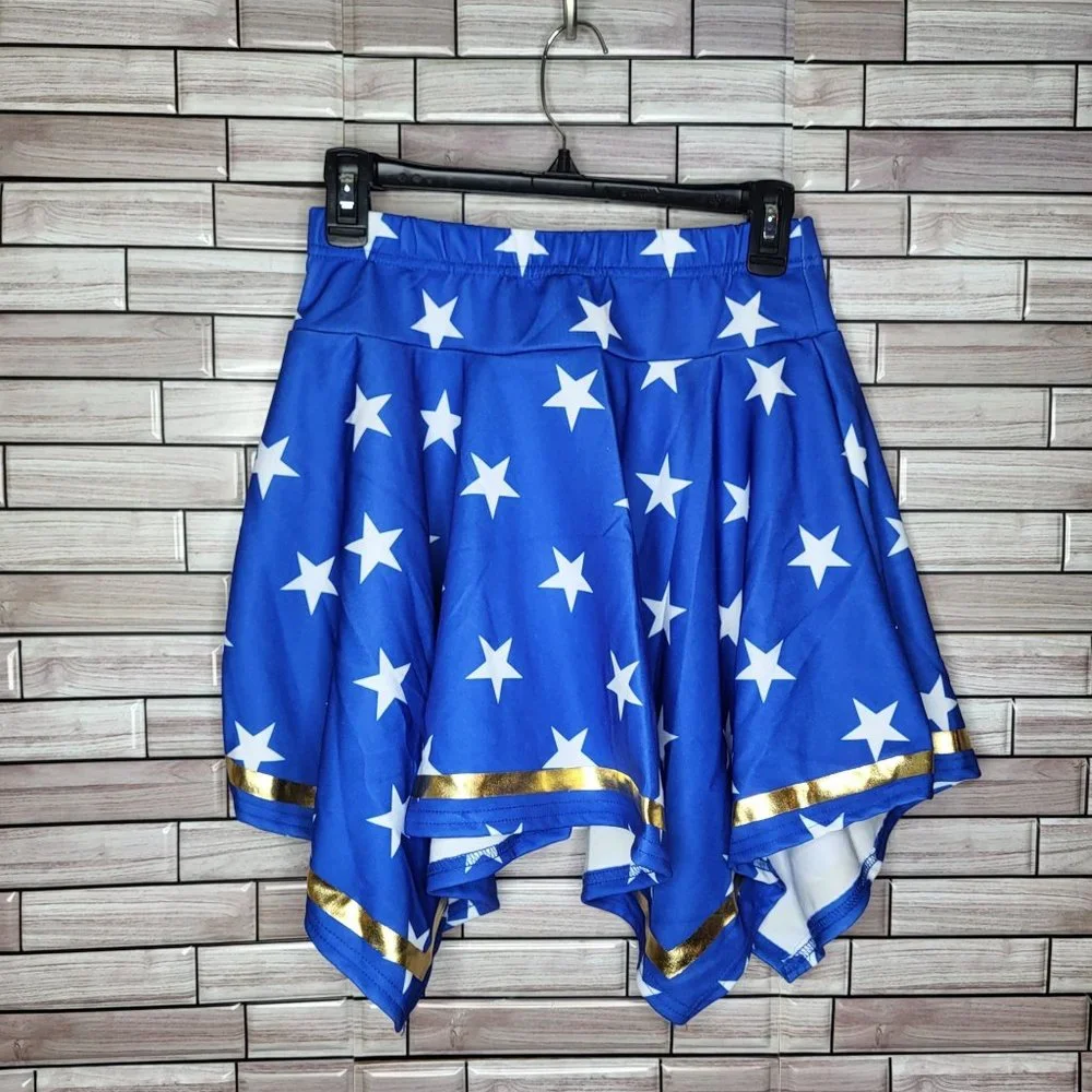New DC‎ Wonder Woman Girl’s Costume Size Large 10-12 Rubies Dress Up Outfit